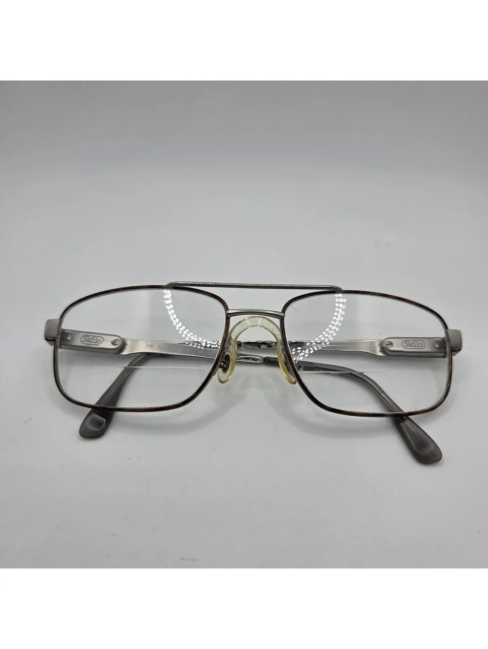 Safilo Elasta 3070 LV8 Eyeglasses Frames Silver - Italy